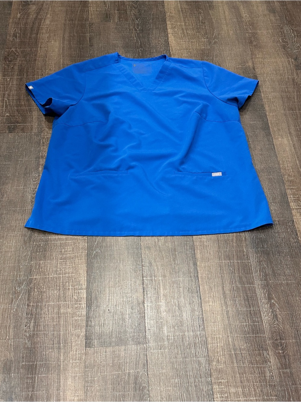 FIGS Royal Blue Casma V-Neck Scrub Top Size 3XL